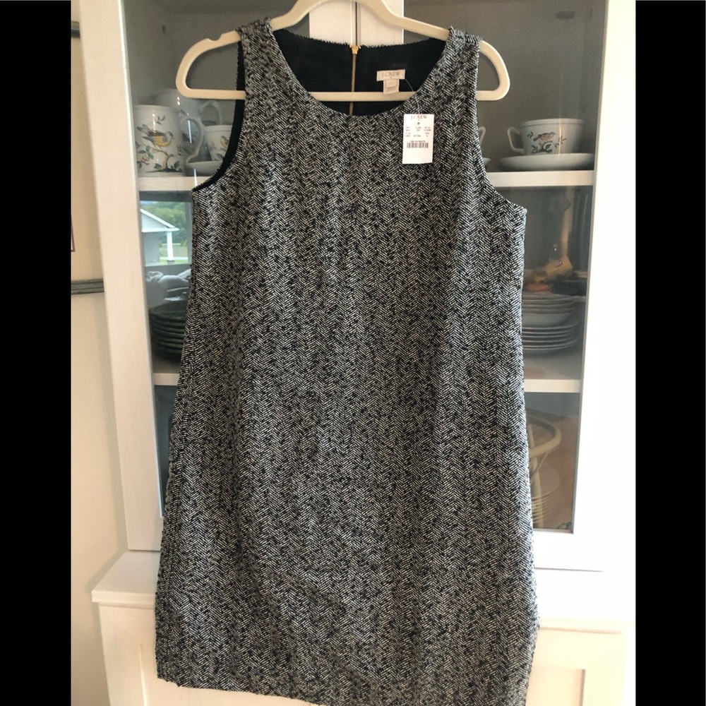 J Crew size 4 shift dress herringbone